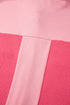Peach Blossom Two Tone Contrast Waffle Knit Buttoned Loose Shacket